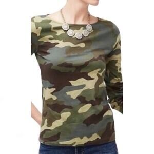 J. Crew Factory Artist Tee Camouflage